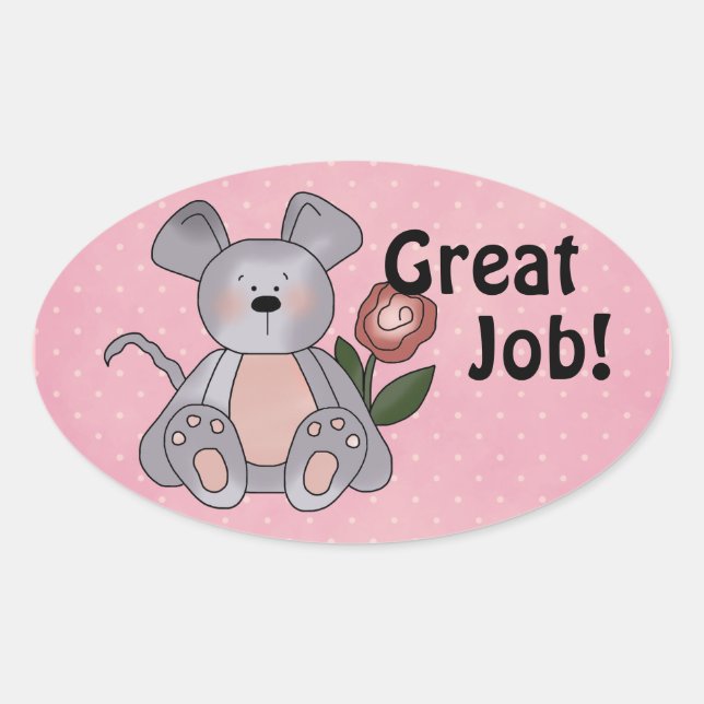 Adesivo Oval Autocolantes de excelente (Frente)