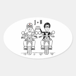 Adesivo Oval Autocolantes de motocicleta personalizados
