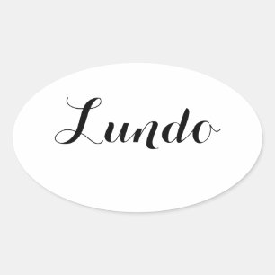 Adesivo Oval Autocolantes Esperanto Semanais - Lundo (Segunda-f