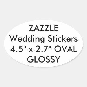 Adesivo Oval Autocolantes personalizados OVAL GLOSSY (4 k)