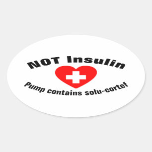 Adesivo Oval Autocolantes Solu-Cortef