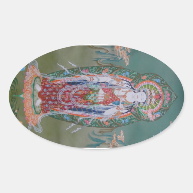 Adesivo Oval Avalokiteshvara Stickers (Frente)