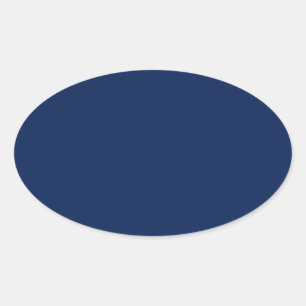 Adesivo Oval Azul Marinho Profundo