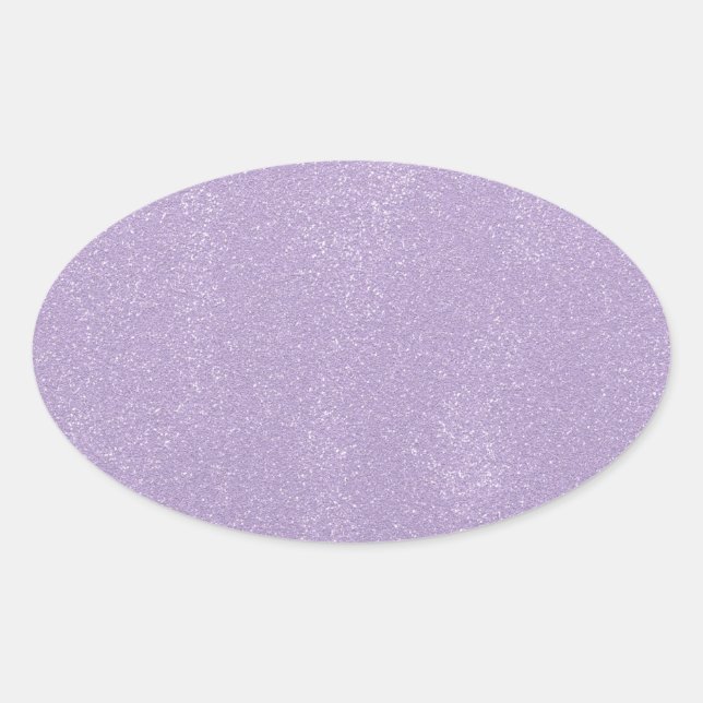 Adesivo Oval Bagunça de Lavanda (Frente)
