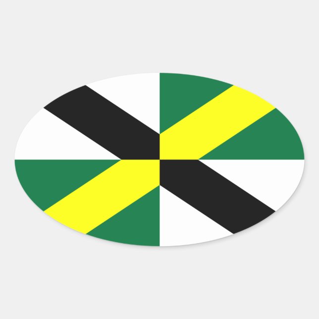 Adesivo Oval Bandeira de Monterey, California Oval Sticker (Frente)