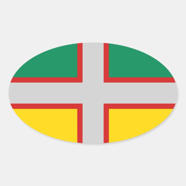 Adesivo Oval Bandeira de Saguenay-Lac-Santo-Jean (QUÉBEC) (Frente)