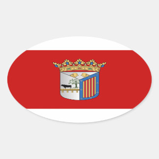 Adesivo Oval Bandeira de Salamanca (Espanha)