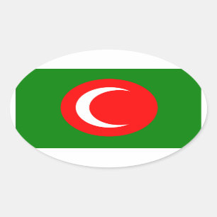 Adesivo Oval Bandeira do Curdistão (1922-1924, 1925)