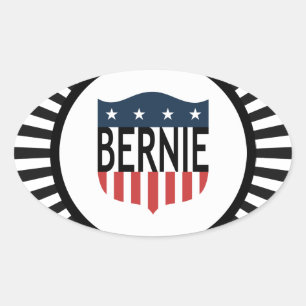 Adesivo Oval Bandeira dos Estados Unidos de BERNIE