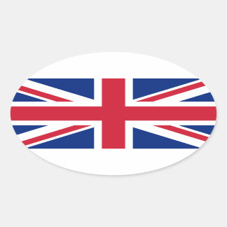 Adesivo Oval Bandeira Nacional do Reino Unido