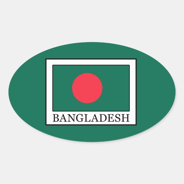 Adesivo Oval Bangladesh (Frente)