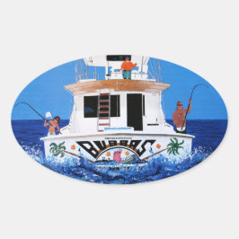 Adesivo Oval barco Bubbas