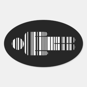 Adesivo Oval barcode boy