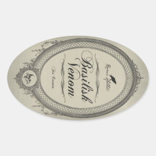 Adesivo Oval Basilisk Venom Halloween Jar Sticker