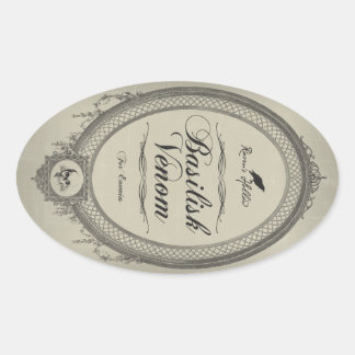 Adesivo Oval Basilisk Venom Halloween Jar Sticker
