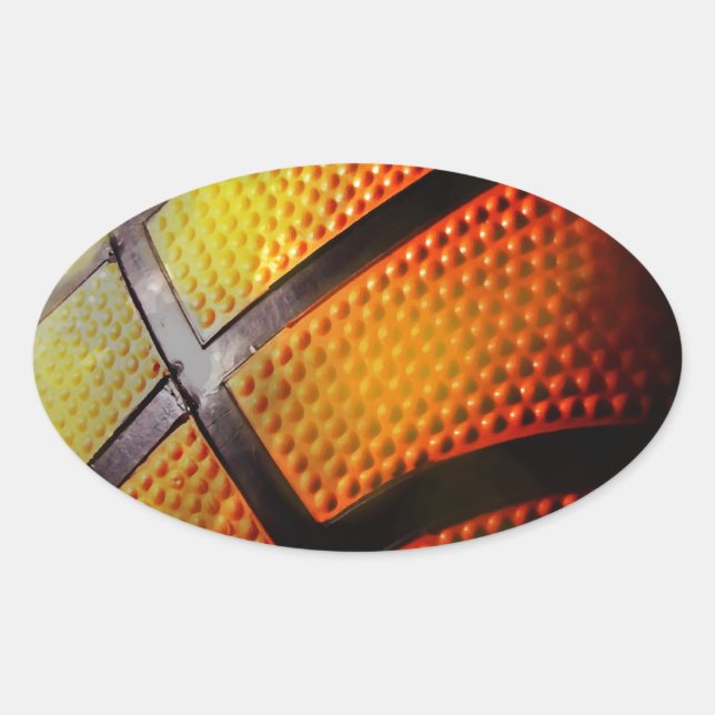 Adesivo Oval Basquete (Frente)