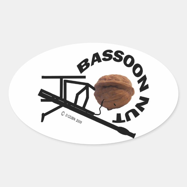 Adesivo Oval Bassoon Nut (Frente)