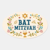 BAT MITZVAH - Judeu floral desenhado à mão - Perso