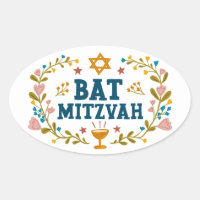 BAT MITZVAH - Judeu floral desenhado à mão - Perso