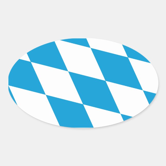 Adesivo Oval Bavaria Flag (Frente)