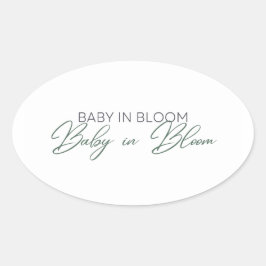 Adesivo Oval Bebê em Bloom - Respiração do Bebê