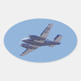 Adesivo Oval Beech B90 King Air
