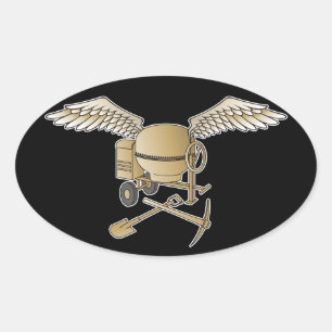 Adesivo Oval bege betuminoso