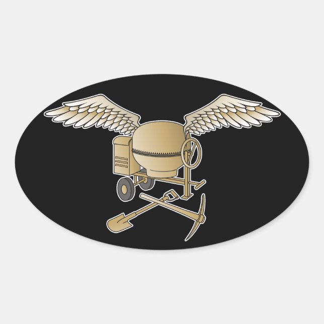 Adesivo Oval bege betuminoso (Frente)