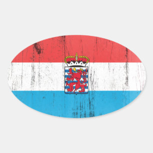 Adesivo Oval Belga Luxembourg