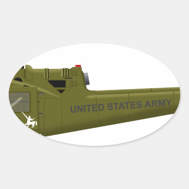 Adesivo Oval Bell UH-1 Centaur (Frente)