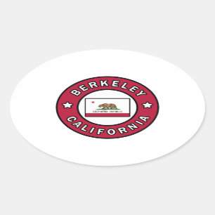 Adesivo Oval Berkeley California