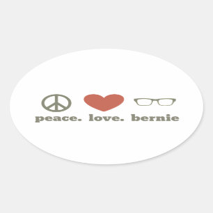 Adesivo Oval Bernie Sanders Election Swag