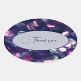 Adesivo Oval Berry Sparkle Sticker