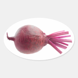 Adesivo Oval Beterraba fresca
