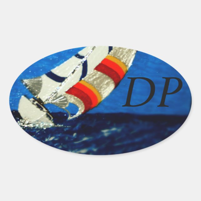 Adesivo Oval Bibblepacific para-choques, 20'divertido (Frente)