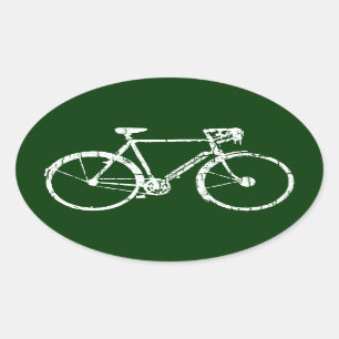 Adesivo Oval bicicleta - biking + bicicleta