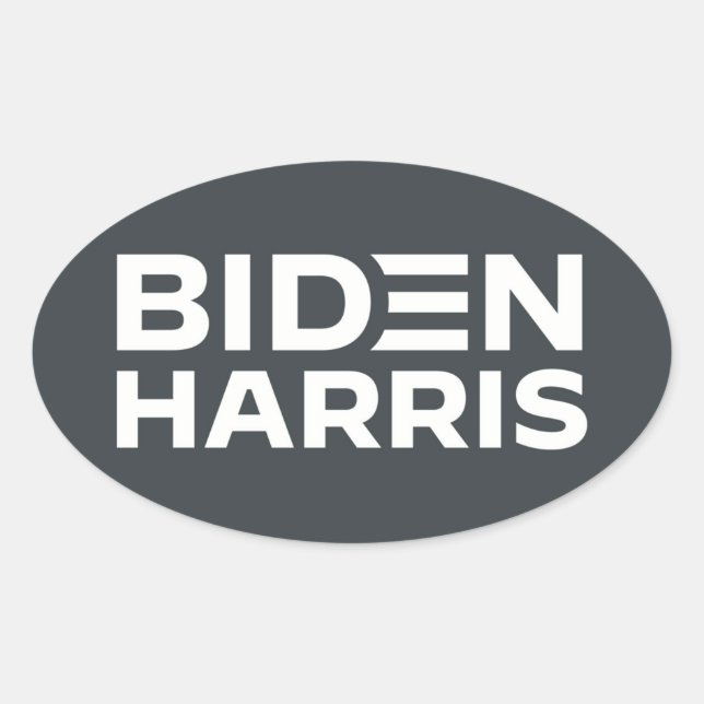 ADESIVO OVAL BIDEN HARRIS (Frente)