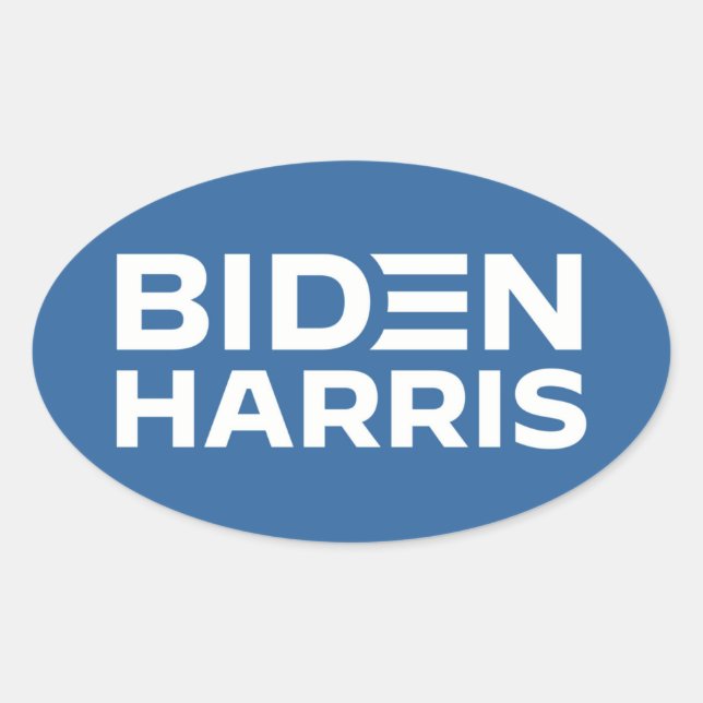 ADESIVO OVAL BIDEN HARRIS (Frente)