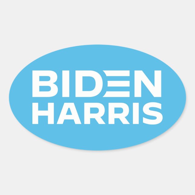 ADESIVO OVAL BIDEN HARRIS (Frente)
