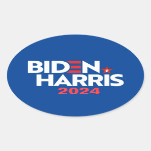 Adesivo Oval Biden Harris 2024