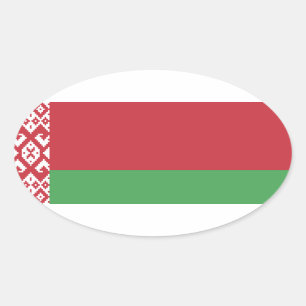Adesivo Oval Bielorrússia