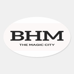 Adesivo Oval Birmingham IATA Sticker 1