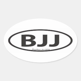 Adesivo Oval BJJ Euro Style Car Emblem