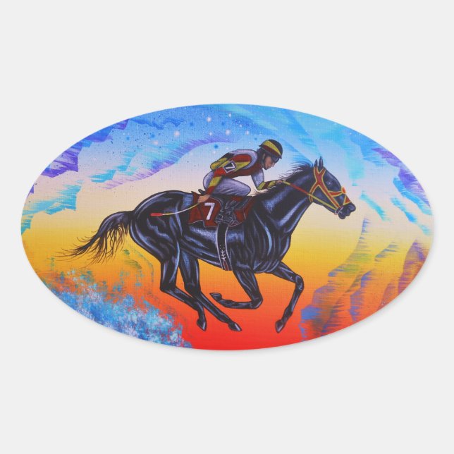 Adesivo Oval Blaze da glória (Frente)