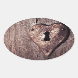 Adesivo Oval Bloquear Coração
