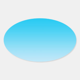 Adesivo Oval Blue Ombre