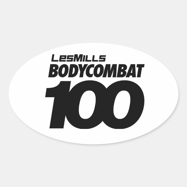 Adesivo Oval BODYCOMBAT 100 Autocolantes (Frente)