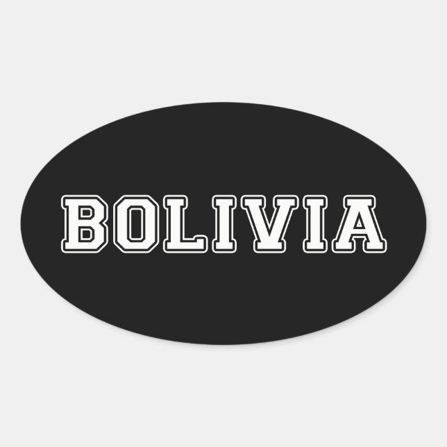 Adesivo Oval Bolívia (Frente)