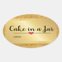 Bolo em um pote moderno dourado glitter feriado