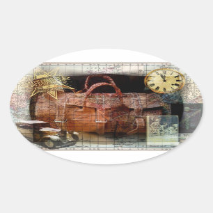 Adesivo Oval Bon Voyage